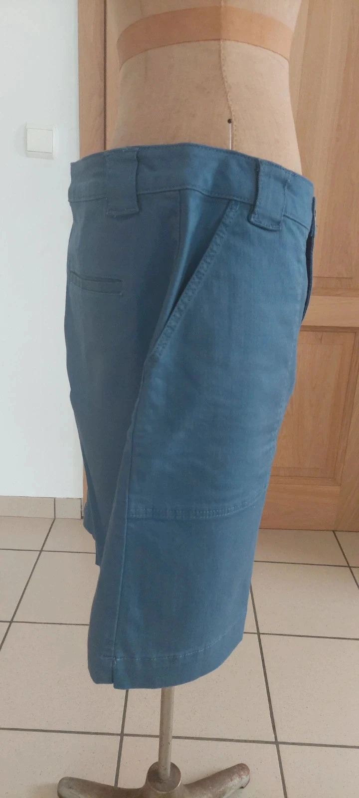 Jupe courte edc Esprit bleu canard - Taille 42 – photo 3